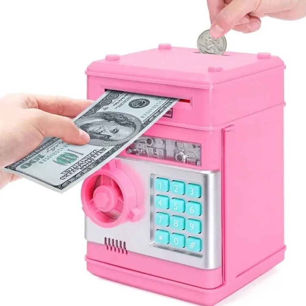 Pink piggy bank